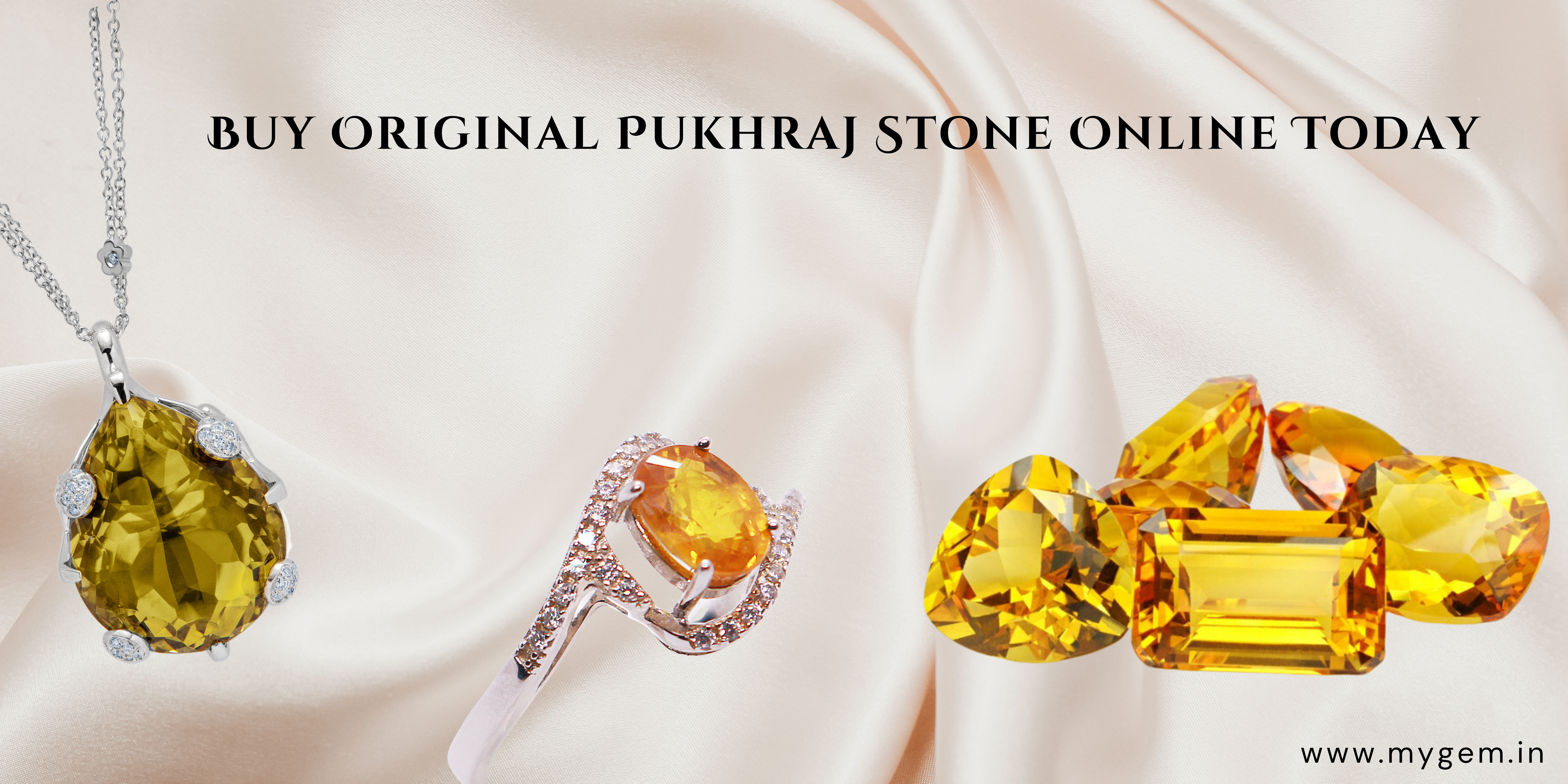 original pukhraj stone