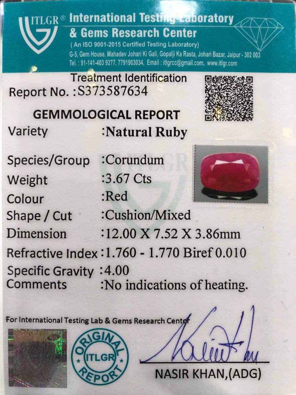 RUBY - 3.67 CT - Image 3