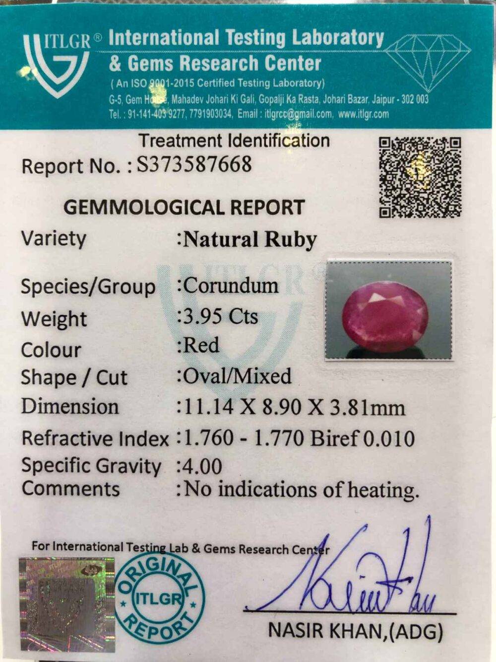 RUBY - 3.95 CT - Image 3