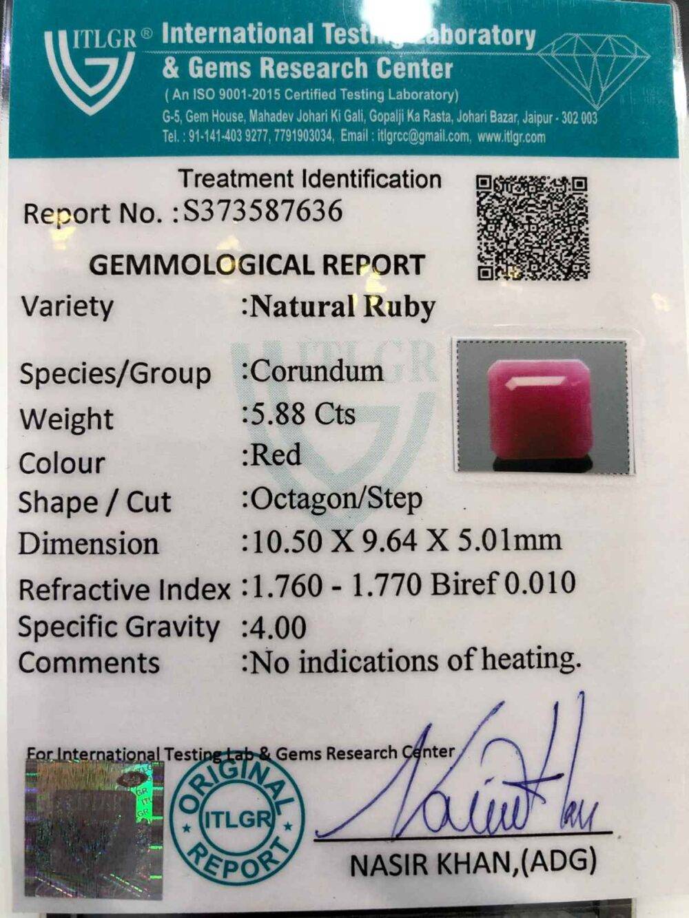 RUBY - 5.88 CT - Image 3
